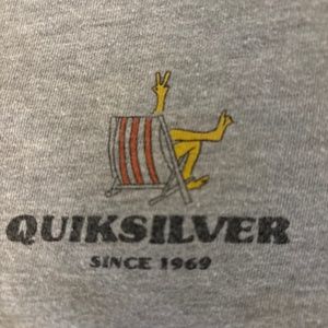 (2) Grey Quicksilver T-shirts